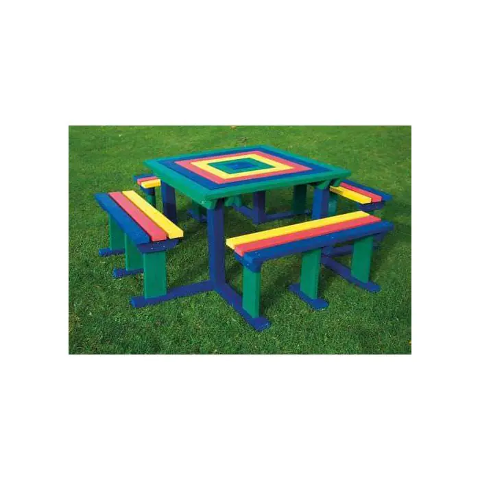 Recycled Plastic Square Picnic Bench - 5