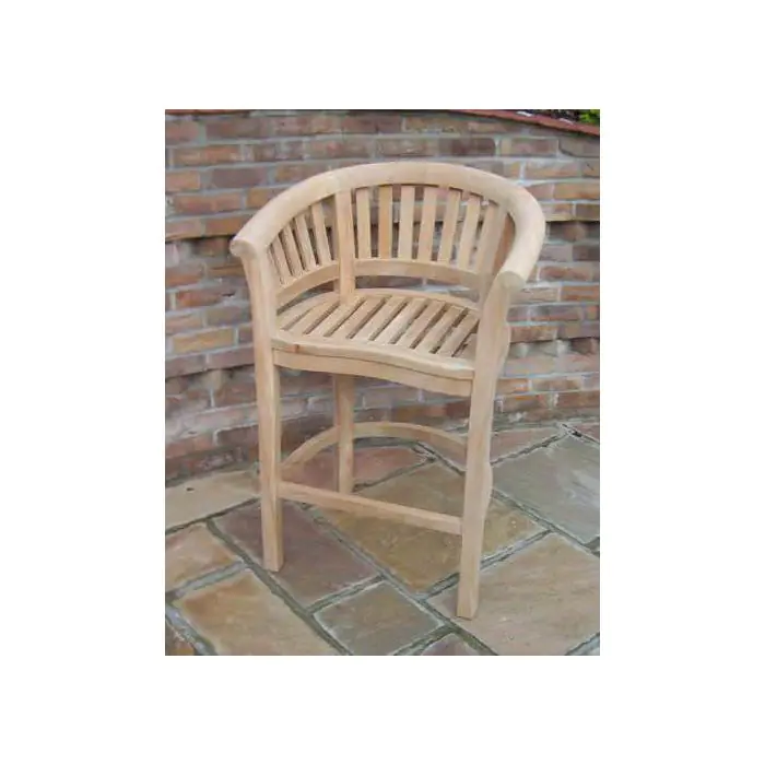 San Francisco Teak Bar Stool - 1