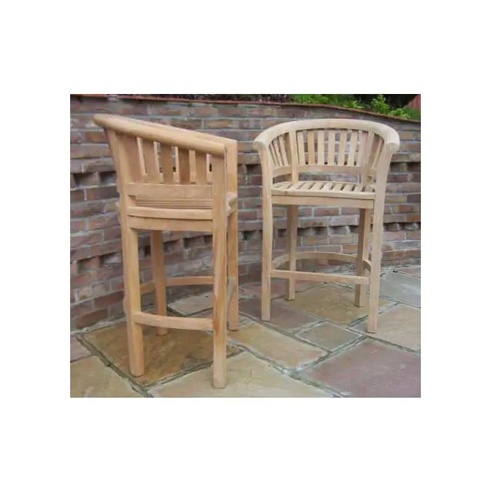 San Francisco Teak Bar Stool - 3