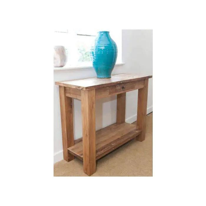 1m Reclaimed Teak Hall Table - 2
