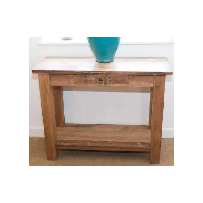 1m Reclaimed Teak Hall Table - 1
