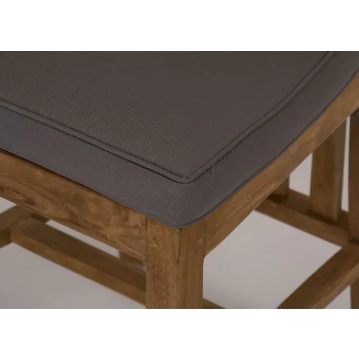 1.2m Reclaimed Teak Oval Pedestal Dining Table with 4 Vikka Dining Chairs & 2 Vikka Armchairs  - 9