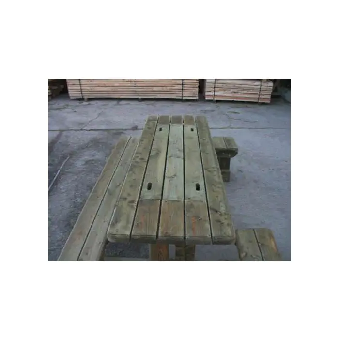 Douglas Fir Disabled Access Picnic Bench with Hidden Sandpit - 2
