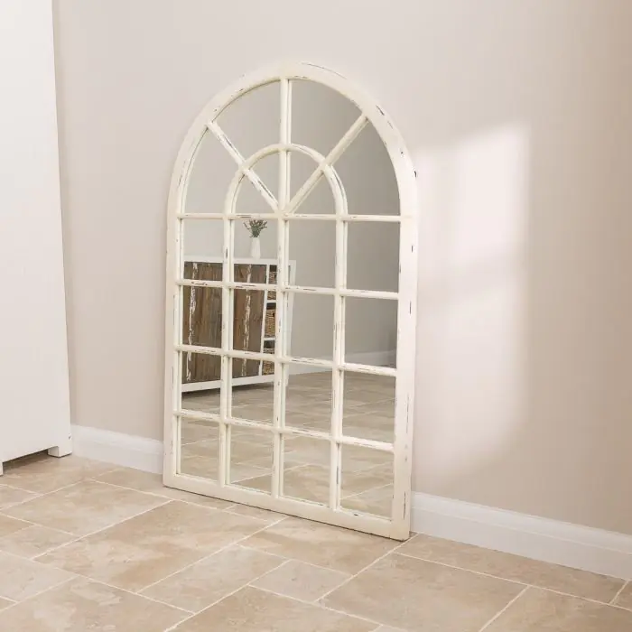 Shabby Chic Arch Window Mirror - 6
