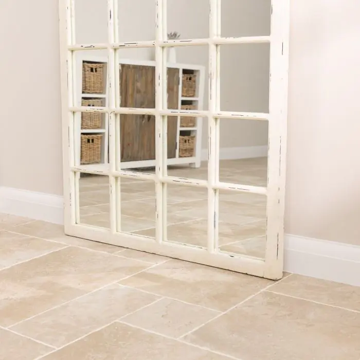 Shabby Chic Arch Window Mirror - 4