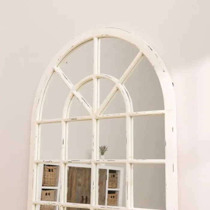 Shabby Chic Arch Window Mirror - 2