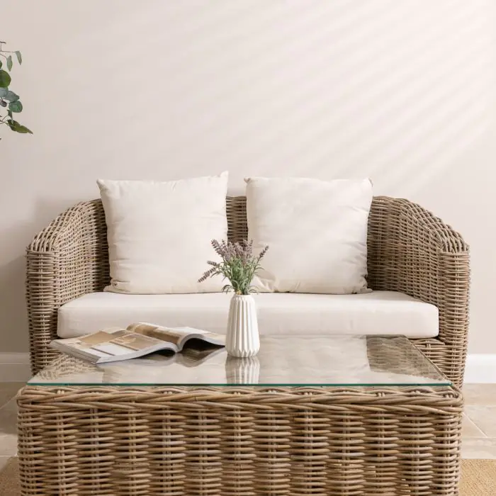 Bali Natural Wicker Sofa Set - 4