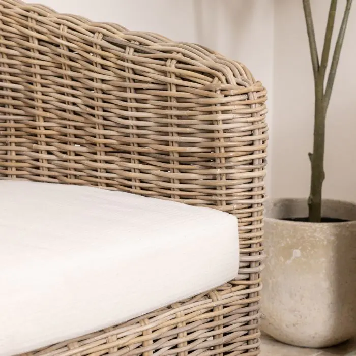 Bali Natural Wicker Sofa Set - 6