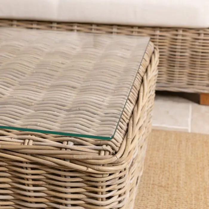 Bali Natural Wicker Sofa Set - 7