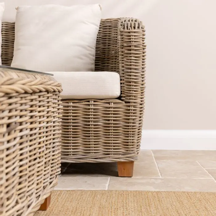 Bali Natural Wicker Sofa Set - 9