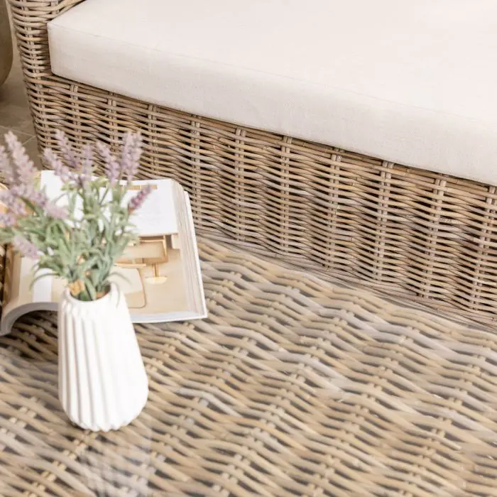 Bali Natural Wicker Sofa Set - 10