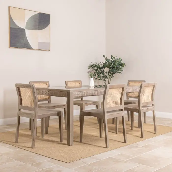 1.8m Brindille Dining Table with 6 Brindille Dining Chairs - 5