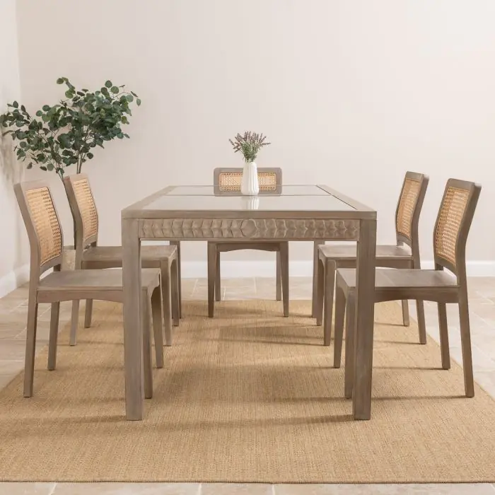 1.8m Brindille Dining Table with 6 Brindille Dining Chairs - 2