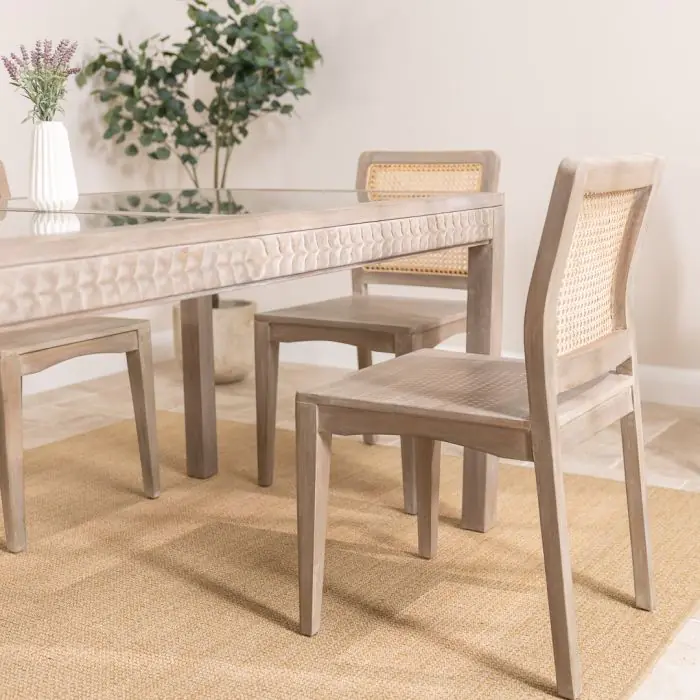1.8m Brindille Dining Table with 6 Brindille Dining Chairs - 4