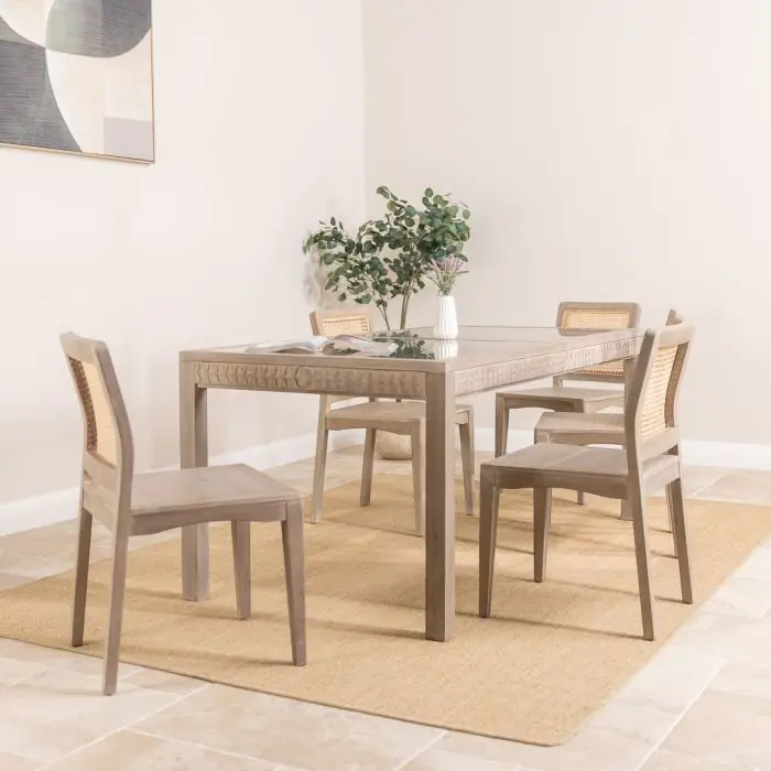 1.8m Brindille Dining Table with 6 Brindille Dining Chairs - 8