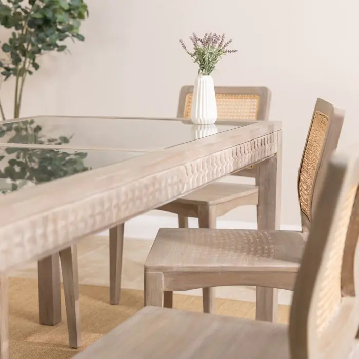 1.8m Brindille Dining Table with 6 Brindille Dining Chairs - 12
