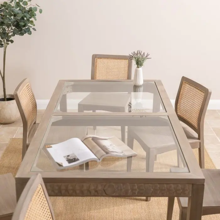 1.8m Brindille Dining Table with 6 Brindille Dining Chairs - 7