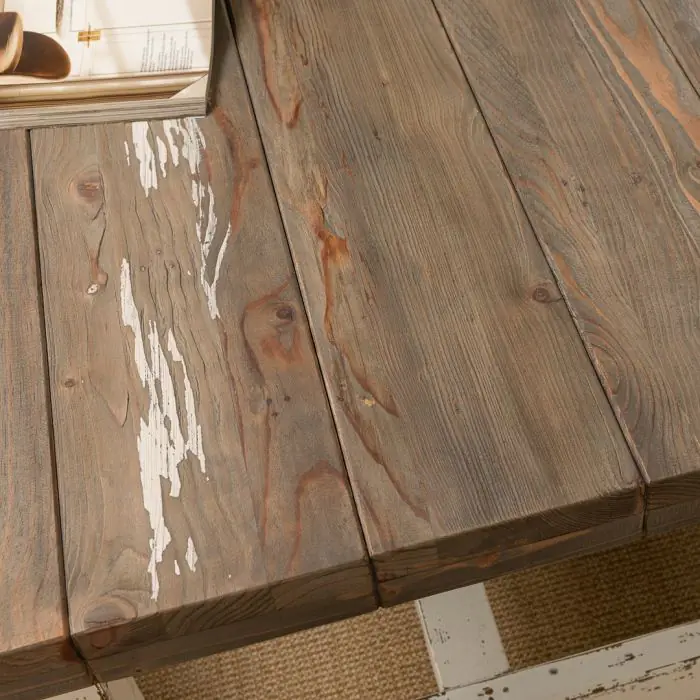 3m Coastal Dining Table with 2 Backless Benches - 8