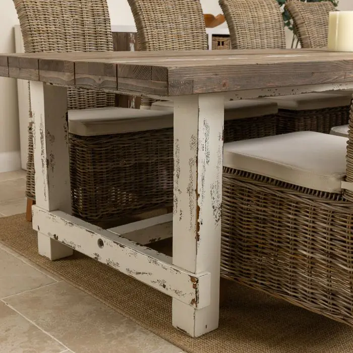 3m Coastal Dining Table with 8 Latifa Chairs - 4