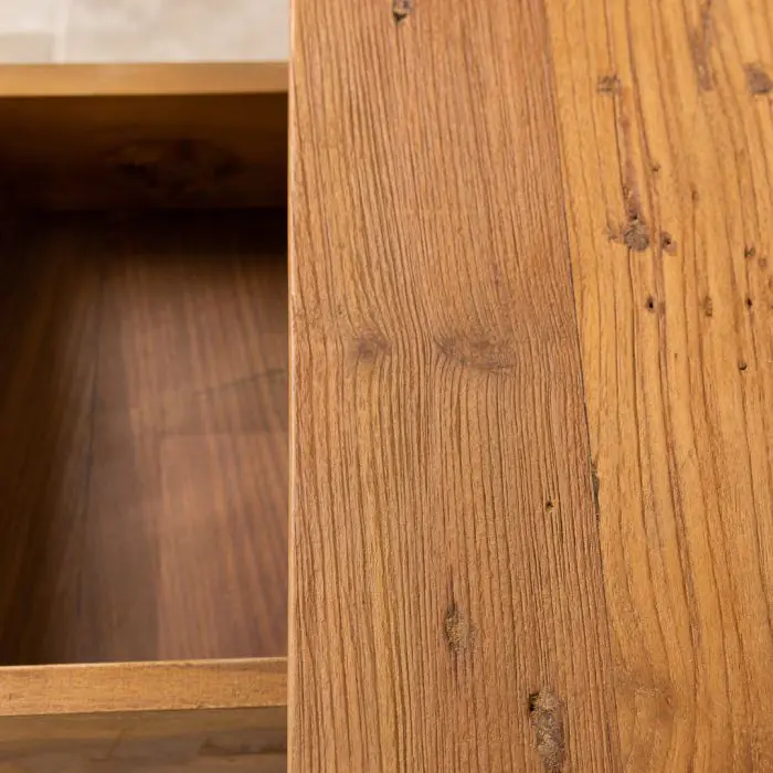 Reclaimed Teak Chunky Writing Desk - 6