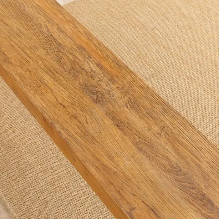 1.8m Reclaimed Elm Chunky Style Backless Bench - 10