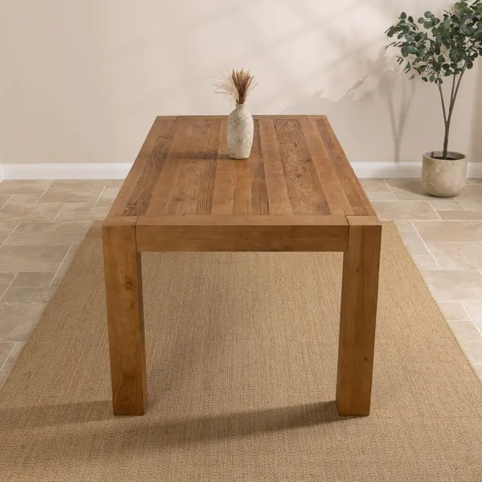 2m Reclaimed Elm Chunky Style Dining Table - 2