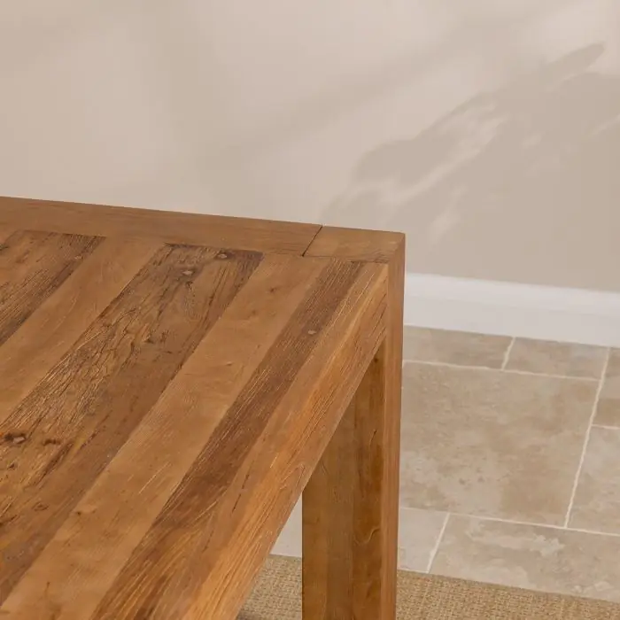 2m Reclaimed Elm Chunky Style Dining Table - 4