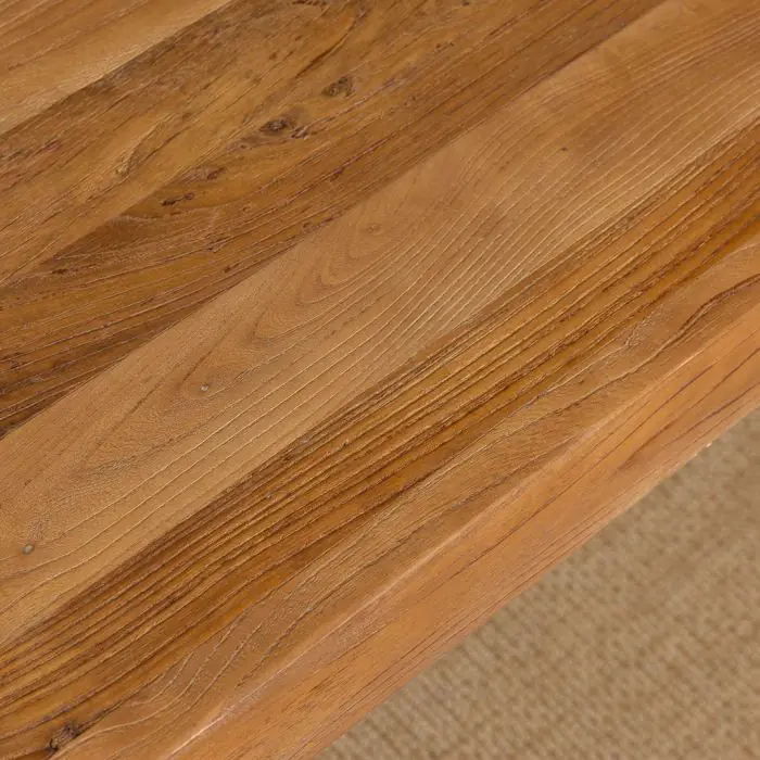2.4m Reclaimed Elm Chunky Style Dining Table With 6 or 8 Latifa Dining Chairs - 6