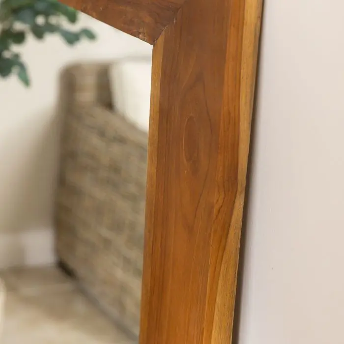 Reclaimed Teak Rectangular Mirror - 2 Sizes - 1