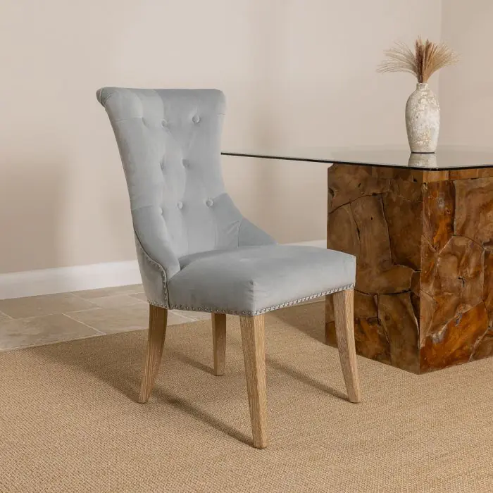 1.2m Reclaimed Teak Root Square Block Dining Table With 4 Windsor Chairs - 3