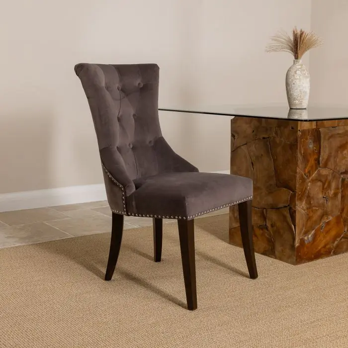 1.2m Reclaimed Teak Root Square Block Dining Table With 4 Windsor Chairs - 4