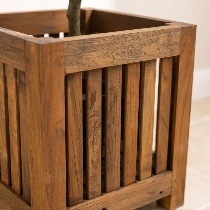 Reclaimed Teak Planter - 4