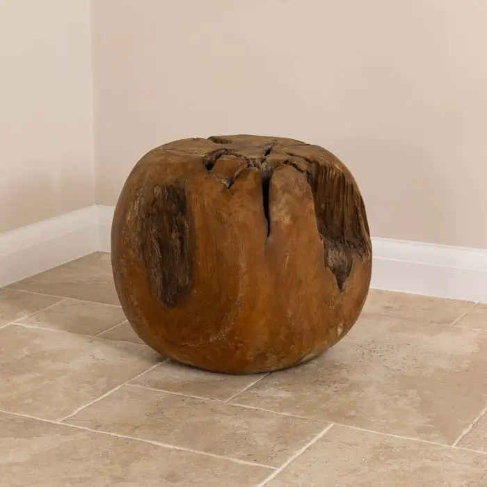Teak Root Stool / Display Stand - Square - 4
