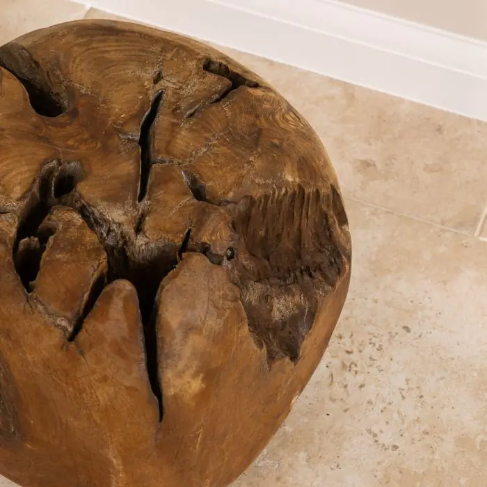 Teak Root Stool / Display Stand - Square - 6