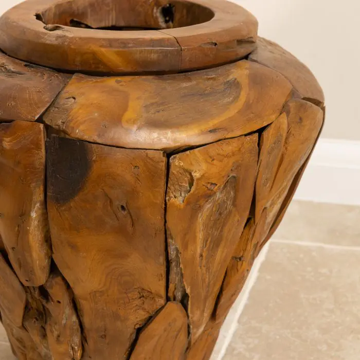 Reclaimed Teak Root Piece Vase - 3 sizes  - 4