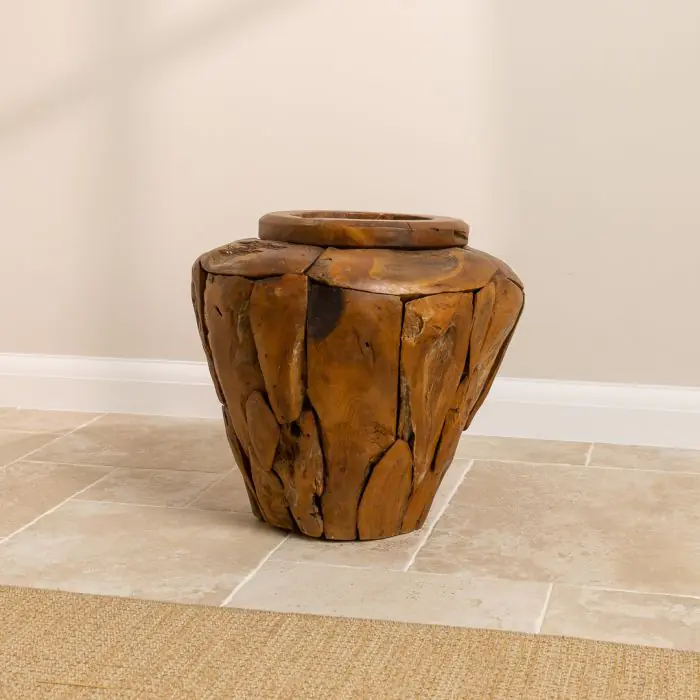 Reclaimed Teak Root Piece Vase - 3 sizes  - 2