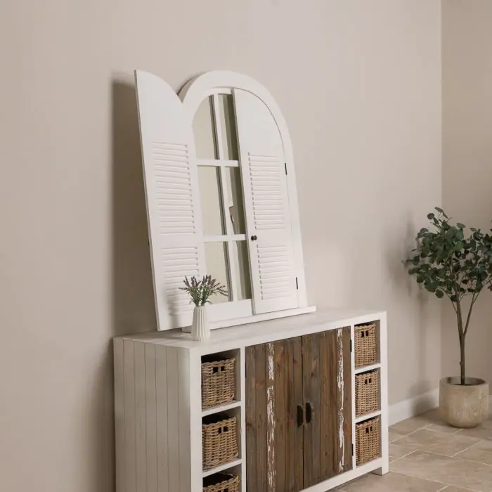 Shabby Chic Window Shutter Mirror - 2