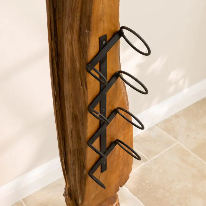 Reclaimed Teak Root Wine Rack - 3