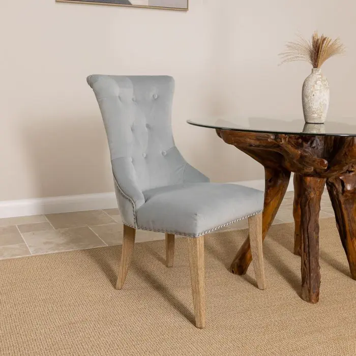 1.2m Reclaimed Teak Root Circular Dining Table with 4 Windsor Ring Back Dining Chairs - 12