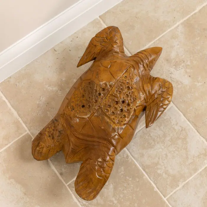 Reclaimed Teak Root Sculpture - Turtle - 3