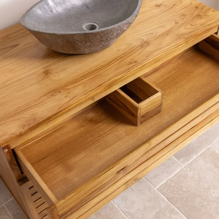 Diva Washstand with Cupboards, Drawer and Shelves - 105cm X 80cm - 7