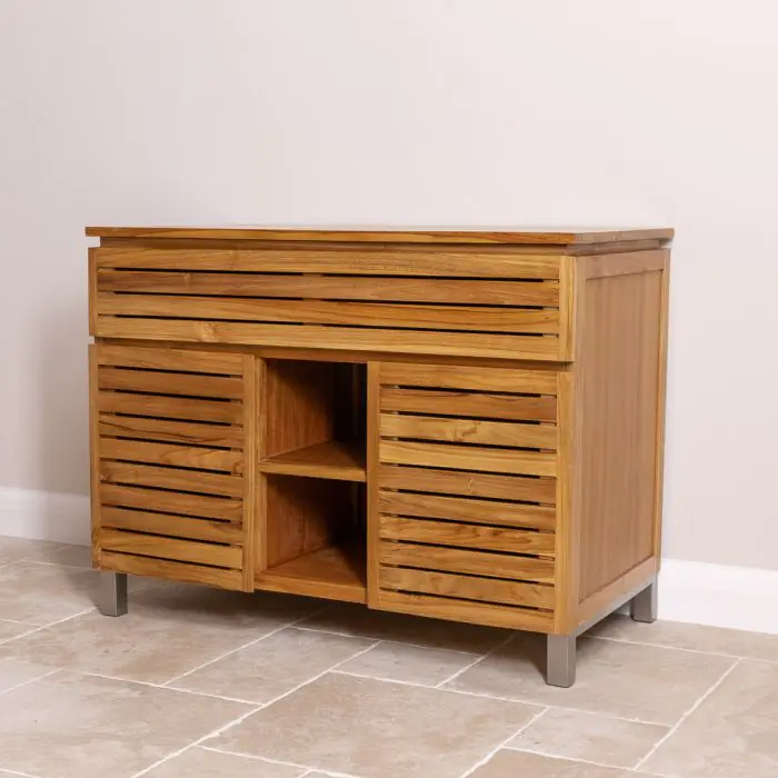 Diva Washstand with Cupboards, Drawer and Shelves - 105cm X 80cm - 5