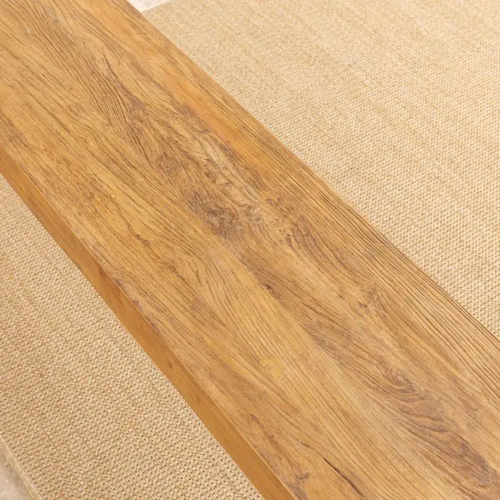 1.8m Reclaimed Elm Chunky Style Backless Bench - 10