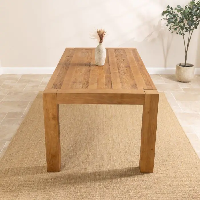 2m Reclaimed Elm Chunky Style Dining Table - 3