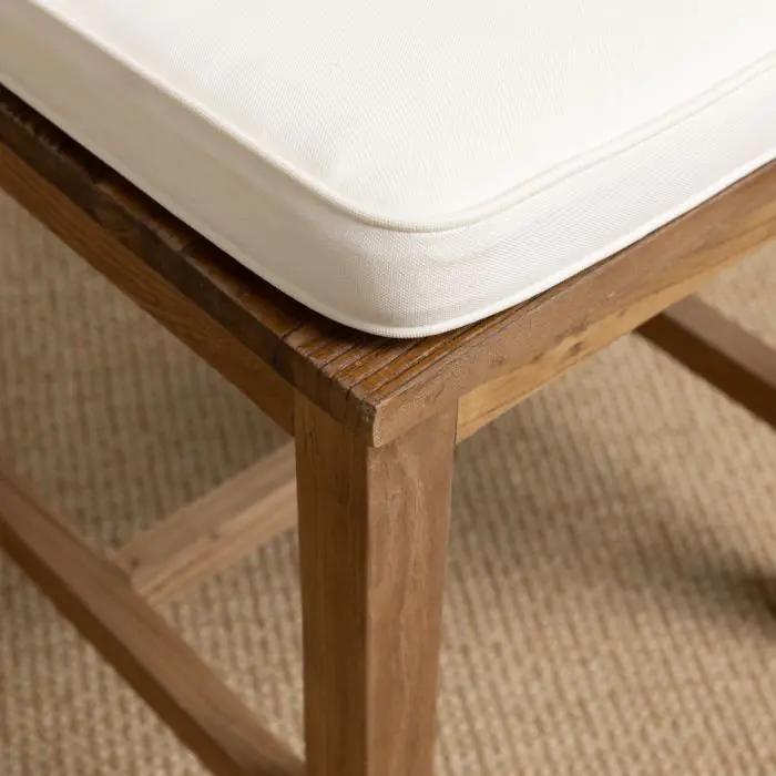 Reclaimed Elm Cross Back Dining Chair - 3