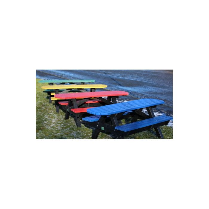 Heavy Duty Recycled Plastic Picnic Bench Sustainable Furniture