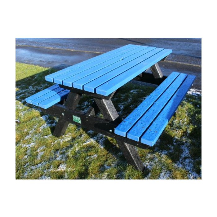 Heavy Duty Recycled Plastic Picnic Bench Sustainable Furniture