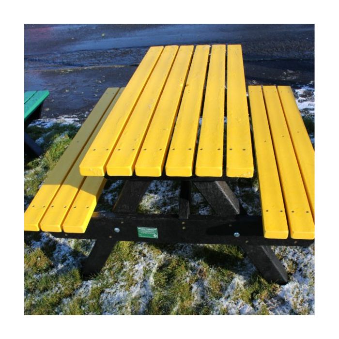Heavy Duty Recycled Plastic Picnic Bench Sustainable Furniture