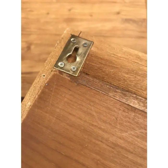 Reclaimed Teak Coat Hook Storage Unit - Three Basket - 3