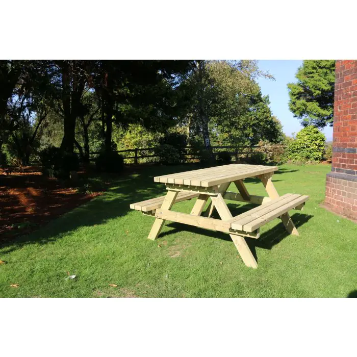 Hustyns Heavy Duty A-Frame Picnic Bench - 5